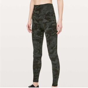 Lululemon Align‎ Gator Green Camo Print Leggings